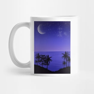 Moonlit sea Mug